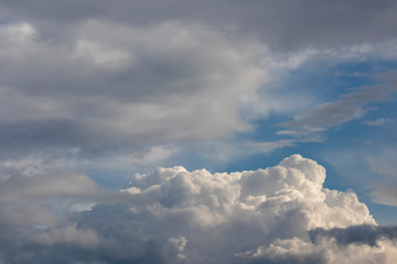 Fototapeta na wymiar Clouds background gray blue white after rain