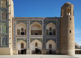 Fototapeta na wymiar Detail from Abdullazizkhan madrasa in Bukhara, Uzbekistan