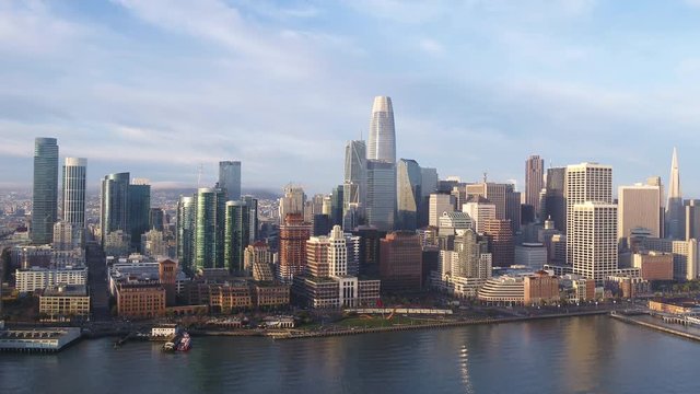 San Francisco skyline, aerial