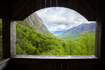 Bohinj lake landscape