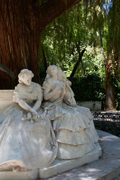 Glorieta de Becquer Statue in Seville