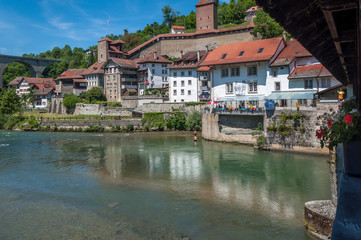 Fototapeta na wymiar Fribourg en Suisse
