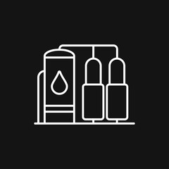 Oil storage tank icon logo, illustration, vector sign symbol for design