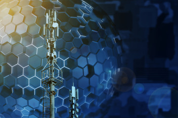 Base station network operator. 5G. 4G, 3G mobile technologies.