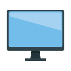 computer icon cartoon isolated