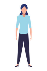 business woman avatar cartoon character