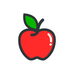 cartoon apple vector