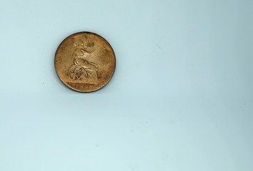 Old English worn penny example
