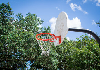 Corner view of basketball hoop © Jazmine