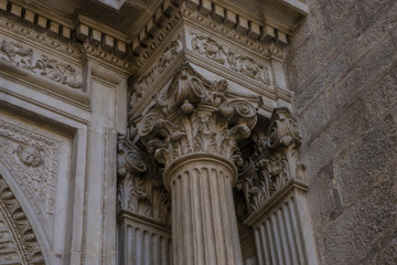 Corinthian columns. Assumption of the Virgin Cathedral (Santa Iglesia Catedral - Museo Catedralicio), Jaen, Andalucia, Spain