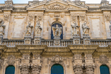Main facade of the Cathedral of Jaen in Andalucia, Spain