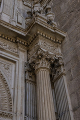 Corinthian columns. Assumption of the Virgin Cathedral (Santa Iglesia Catedral - Museo Catedralicio), Jaen, Andalucia, Spain