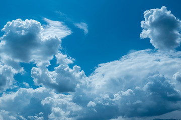 Naklejka na ściany i meble blue sky with clouds. dramatic sky 