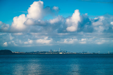 San Francisco Skyline under Stormy Sky