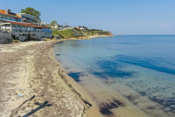 Panorama of town of Nea Fokea, Kassandra, Chalkidiki, Central Macedonia, Greece
