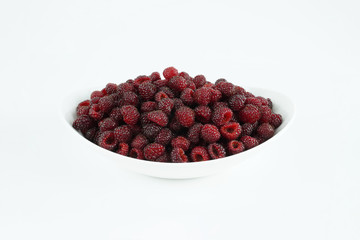Fresh raspberry, Delicious raspberry isolated on color background