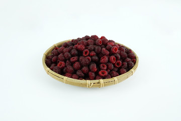 Fresh raspberry, Delicious raspberry isolated on color background