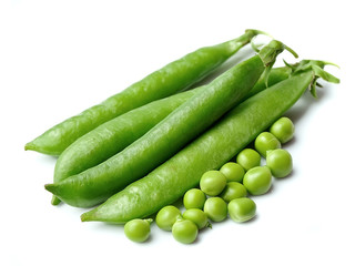 Young peas. Green peas.