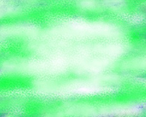 Abstract white cloud on green painting texture.