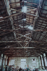 old abandoned industrial building