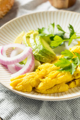 Healthy Homemade Vegan Mung Bean Scrambled Eggs