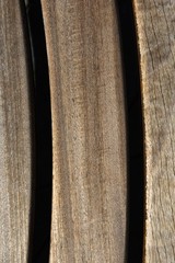 Wooden modern design round circular park bench