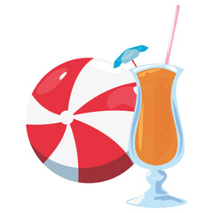 summer time holiday vector illustratio