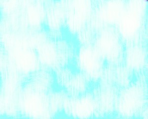 white clouds in the blue sky, painting