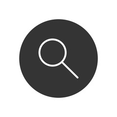 Zoom vector icon in modern style for web site and mobile app