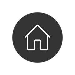 Home vector icon in modern style for web site and mobile app