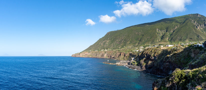 Plage de Malfa, &Icirc;le de Saline, Sicile
