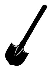 silhouette of spade