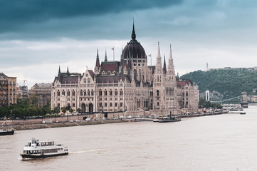 Obraz premium Parliament in Budapest, Hungary