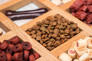 Assorted dog food