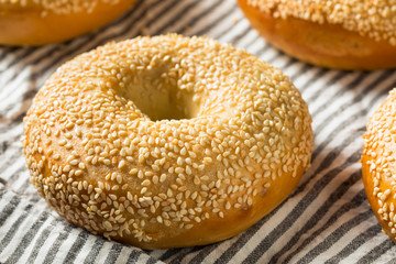 Homemade Sesame Seed Bagels