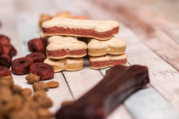 Pet food, snacks for dogs