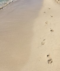 Fußspuren im Sand