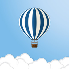 Obraz premium Balon na gorące powietrze