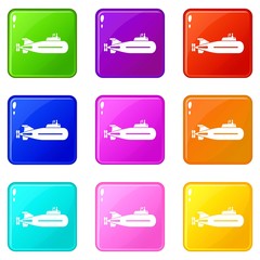 Fast submarine icon. Simple illustration of fast submarine vector icon for web.