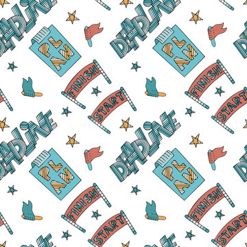 Time management seamless patterns