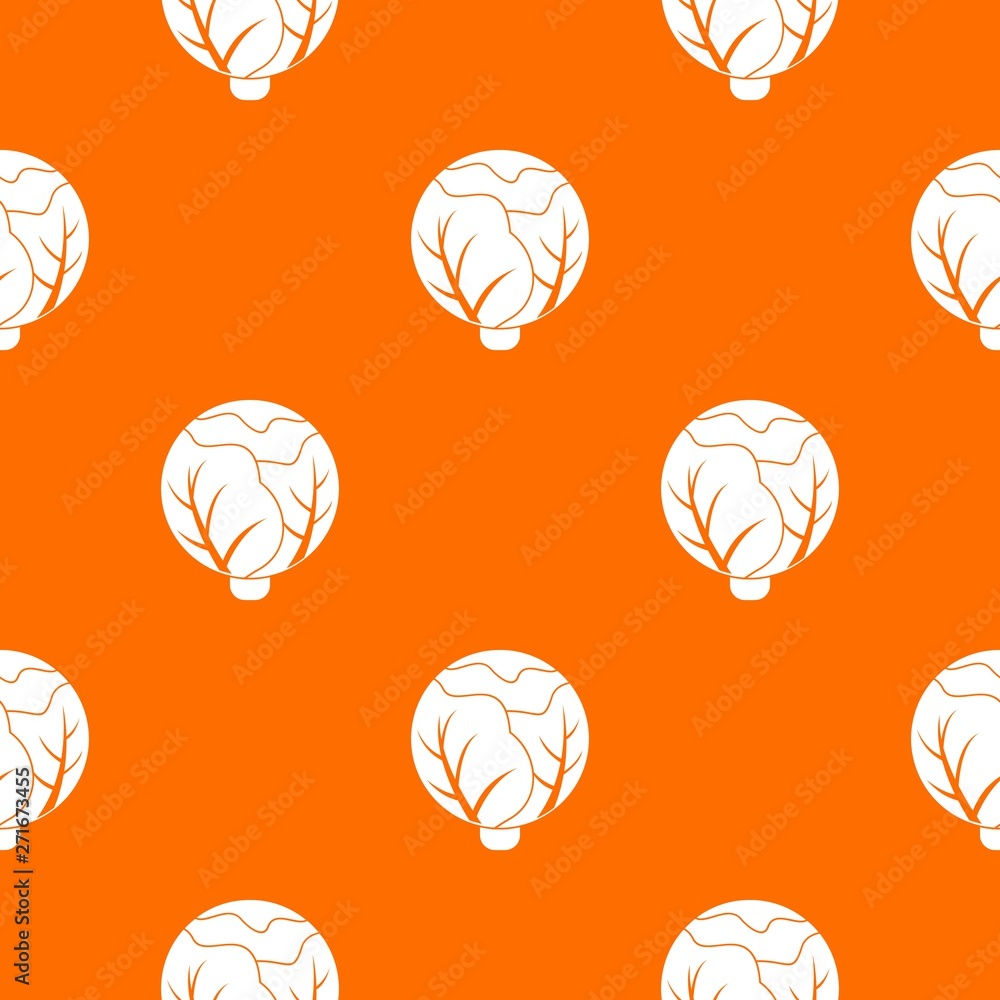 Aufkleber cabbage pattern vector orange for any web design best