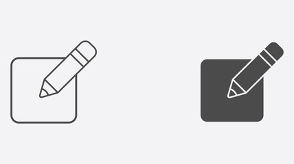 Fototapeta premium Edit vector icon sign symbol