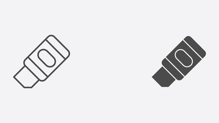 Eraser vector icon sign symbol