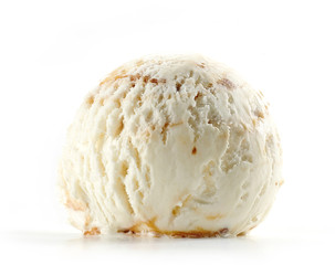 ice cream on white background