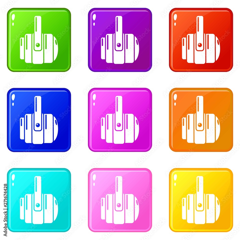 Poster stage lamp icon. simple illustration of stage lamp vector icon for web
