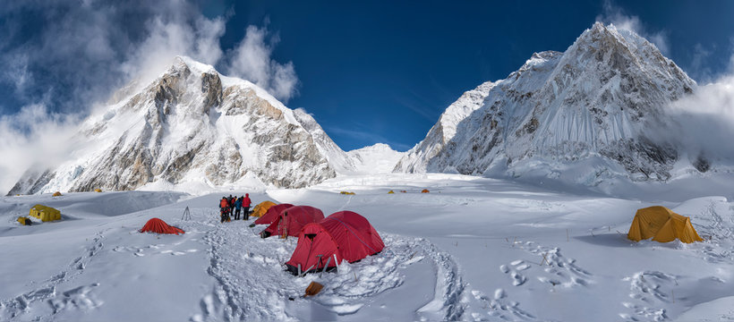 Nepal, Solo Khumbu, Everest, Camp at Western Cwm