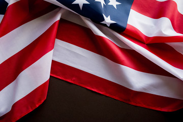 Independence day, American flag, close-up.