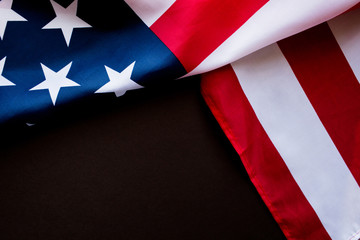 Independence day, American flag, close-up.