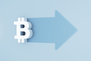 the growing bitcoin symbol