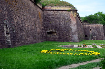 Festungsmauern in Neuf-Brisach